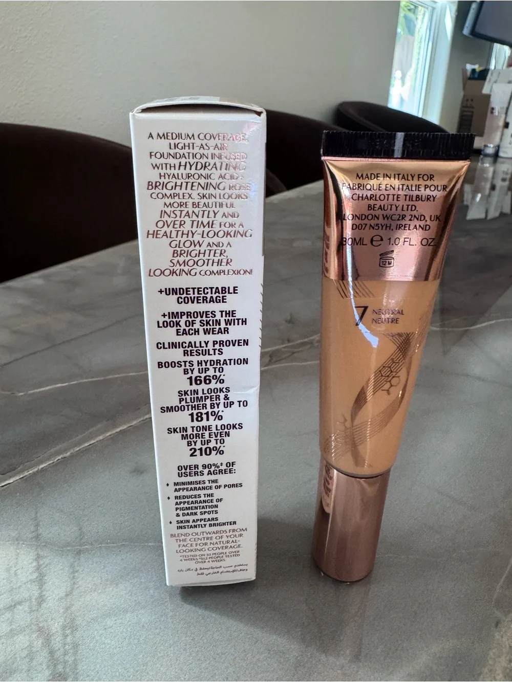 Charlotte Tilbury Beautiful Skin Foundation Tube in Neutral 7